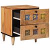 vidaXL Cabinet de chevet avec tiroir Naturel 40 x 33,5 x 46 cm