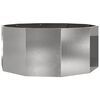 vidaXL Jardini&egrave;re Argent 120 x 120 x 50 cm Acier inoxydable