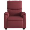vidaXL Fauteuil inclinable de massage &eacute;lectrique rouge bordeaux