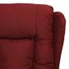 vidaXL Fauteuil de massage Rouge bordeaux Tissu