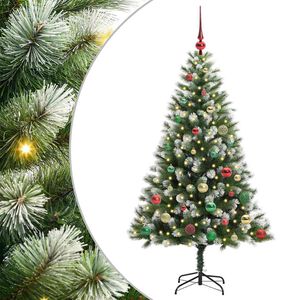 vidaXL Arbre de No&euml;l artificiel avec neige artificielle 150 LED