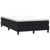 vidaXL Sommier &agrave; lattes de lit avec matelas noir 120x210 cm velours
