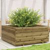 vidaXL Jardini&egrave;re 110x110x49,5 cm bois de pin impr&eacute;gn&eacute;