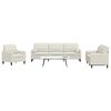 vidaXL Ensemble de canap&eacute;s 3 pcs avec coussins et traversins velours