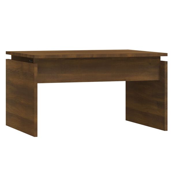 vidaXL Table basse Ch&ecirc;ne marron 68x50x38 cm Bois d'ing&eacute;nierie