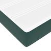vidaXL Cadre de lit ottoman avec matelas vert fonc&eacute; 140x200 cm velours