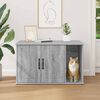 vidaXL Maison pour chat Gris Sonoma 85 x 55 x 50 cm Bois d'ing&eacute;nierie