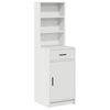 vidaXL Haut Armoire Blanc 40 x 40,5 x 135 cm Bois d'ing&eacute;nierie