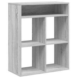 vidaXL Biblioth&egrave;que sonoma gris 66x31x80 cm bois d'ing&eacute;nierie