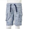 Short pour enfants avec cordon de serrage bleu foncé 116