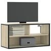 vidaXL Meuble TV chêne sonoma 80x31x39,5 cm bois d'ingénierie et métal