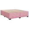 vidaXL Sommier &agrave; lattes de lit avec matelas Rose 180x200 cm Velours