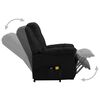 vidaXL Fauteuil de massage Noir Tissu
