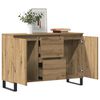 vidaXL Buffet chêne artisanal 101,5x35x70 cm bois d'ingénierie