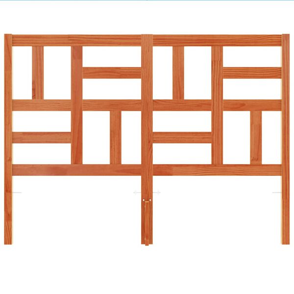 vidaXL T&ecirc;te de lit cire marron 160 cm bois massif de pin