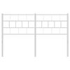 vidaXL T&ecirc;te de lit m&eacute;tal blanc 150 cm