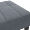 vidaXL Repose-pied gris fonc&eacute; 77x55x31 cm velours