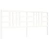 vidaXL Cadre de lit sans matelas blanc 200x200 cm bois massif