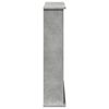VidaXL Cadre de cheminée gris béton 75x20x87,5 cm bois d'ingénierie