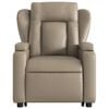 vidaXL Fauteuil inclinable &eacute;lectrique cappuccino similicuir