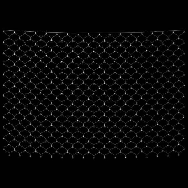 vidaXL Filet lumineux blanc froid de No&euml;l 3x3 m 306 LED Int/ext
