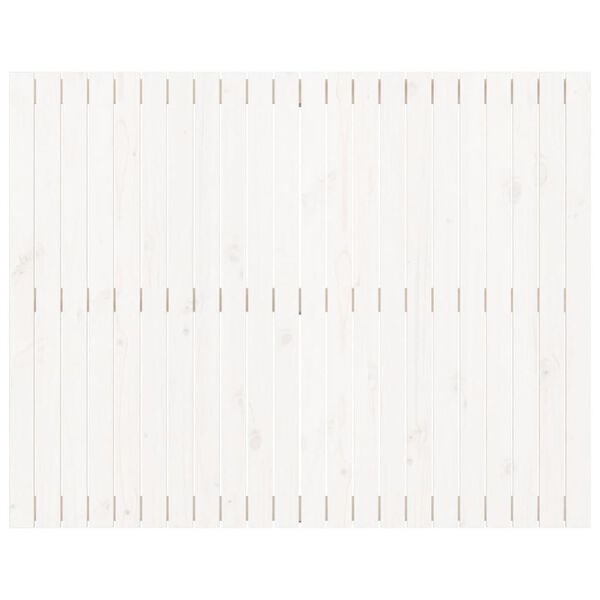 vidaXL Tête de lit murale Blanc 140x3x110 cm Bois massif de pin
