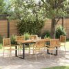 vidaXL Ensemble de salle &agrave; manger pour jardin 7 pcs Beige