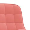 vidaXL Chaise pivotante de salle &agrave; manger Rose Velours
