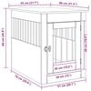 vidaXL Meuble de cage pour chiens chêne artisanal 55x80x68 cm