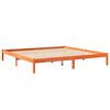 vidaXL Lit biblioth&egrave;que sans matelas cire marron 180x200 cm pin massif
