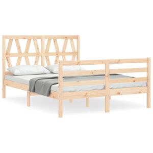 vidaXL Cadre de lit sans matelas bois massif