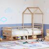 vidaXL Lit de jour avec toit sans matelas 90x200 cm bois massif
