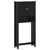vidaXL Armoire pour machine &agrave; laver BERG noir bois massif