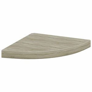 vidaXL &Eacute;tag&egrave;re d'angle flottante ch&ecirc;ne 35x35x3,8 cm MDF