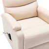vidaXL Fauteuil Cr&egrave;me Tissu