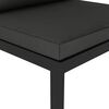 vidaXL Canapé central sectionnel avec coussins Aluminium Anthracite