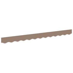 vidaXL Remplacement de lambrequin Taupe 236 x 20 cm Polyester