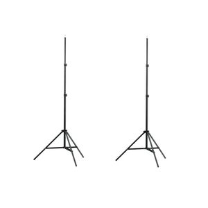vidaXL Supports de lumi&egrave;re 2 pcs Hauteur 78-210 cm