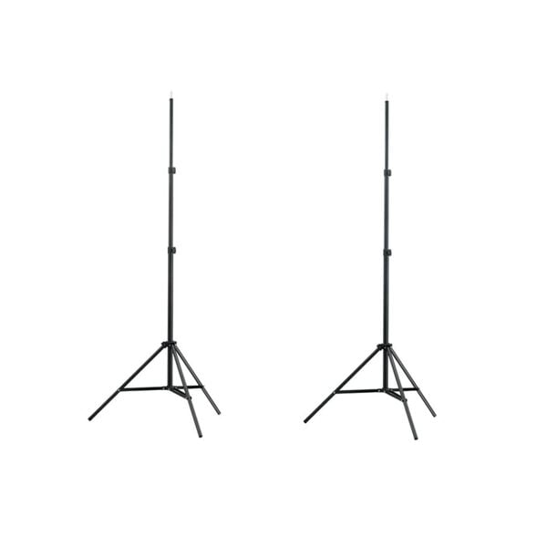 vidaXL Supports de lumi&egrave;re 2 pcs Hauteur 78-210 cm