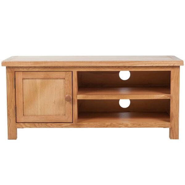 vidaXL Meuble TV 103 x 36 x 46 cm Bois de chêne solide