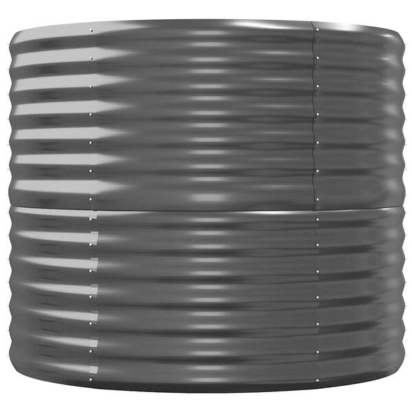 vidaXL Lit surélevé de jardin Acier galvanisé Anthracite