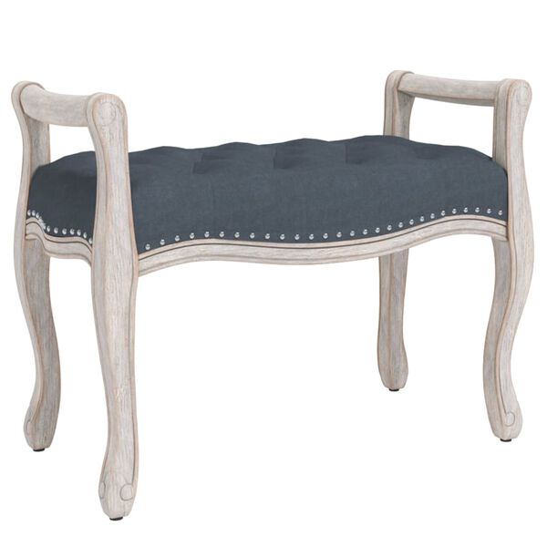 vidaXL Banc Gris fonc&eacute; 80x45x60 cm Velours