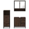 vidaXL Ensemble de meubles de salle de bain 3 pcs Chêne marron