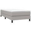 vidaXL Sommier &agrave; lattes de lit avec matelas Gris clair 100x200cm Tissu