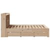 vidaXL Lit bibliothèque sans matelas 150x200 cm bois massif de pin