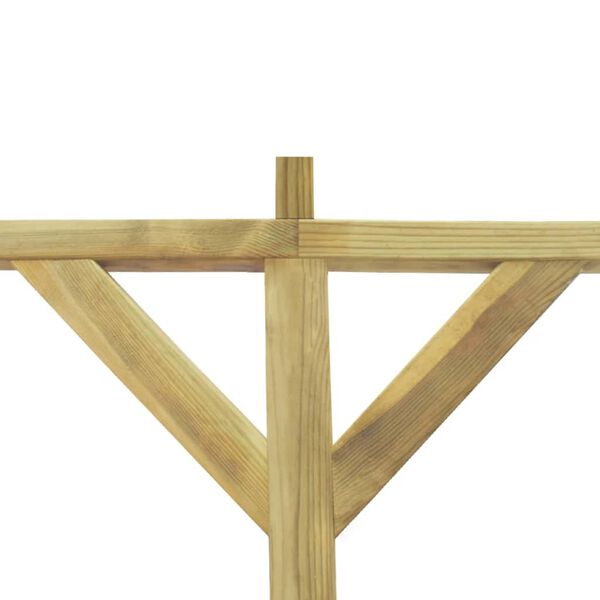 vidaXL B-Stock Pergola inclin&eacute;e 2x5x2,2 m Bois massif de pin impr&eacute;gn&eacute;