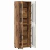 vidaXL Haut Armoire avec &eacute;tag&egrave;re FLORIN Bois ancien 60 x 35 x 182 cm