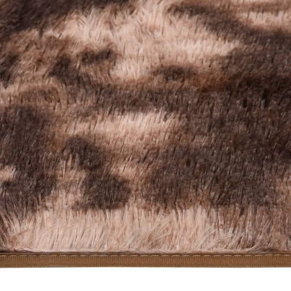 vidaXL Tapis &agrave; poils longs Taupe 270x180 cm