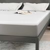 vidaXL Surmatelas Blanc 140 x 190 cm Tissu Jacquard