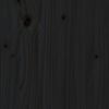 vidaXL Cadre de lit Bois de pin massif 160x200 cm Noir
